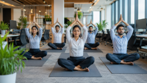 Can Corporate Yoga Improve Workplace Productivity by Reducing Stress and Improving Employee Wellness?
